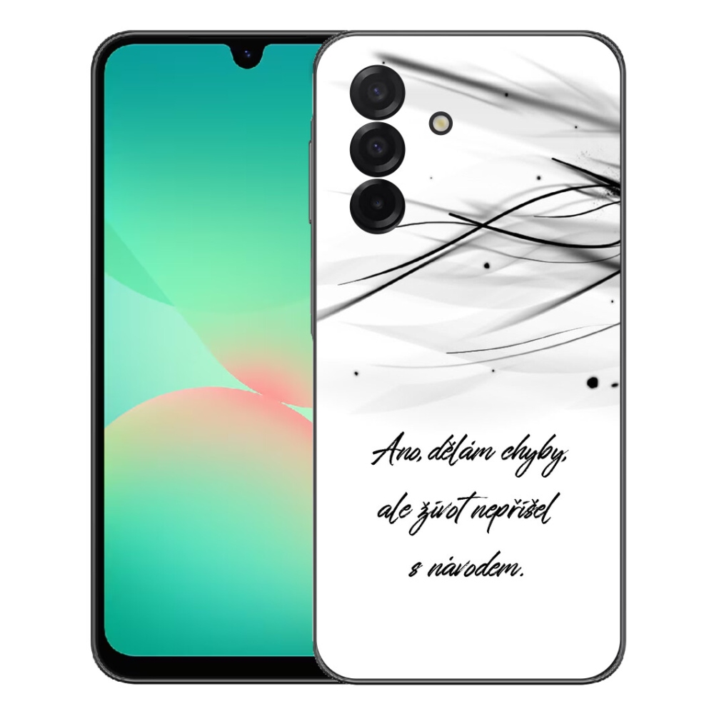 Gelový kryt mmCase na Samsung Galaxy A27 5G - citát bílé pozadí