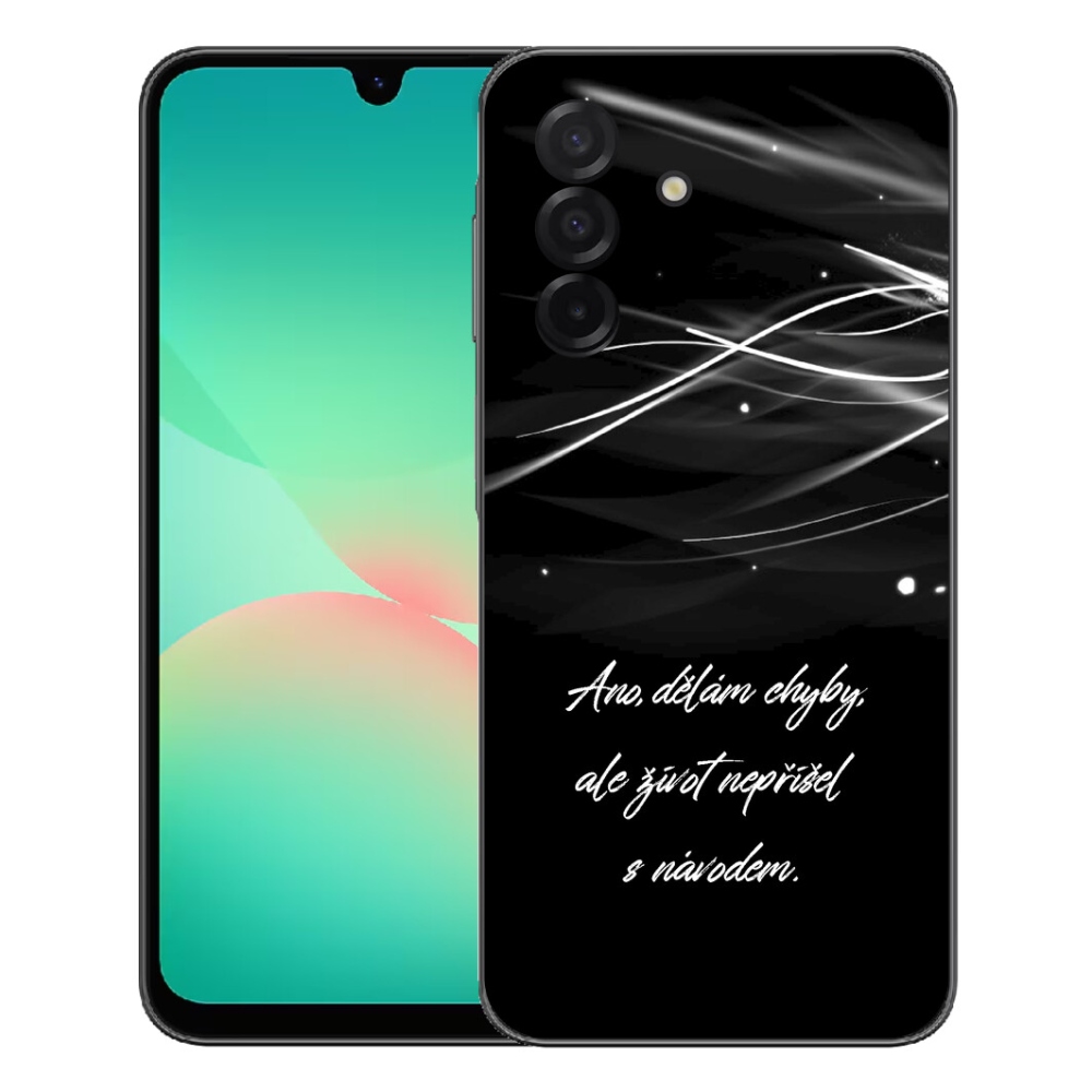 Gelový kryt mmCase na Samsung Galaxy A27 5G - citát černé pozadí