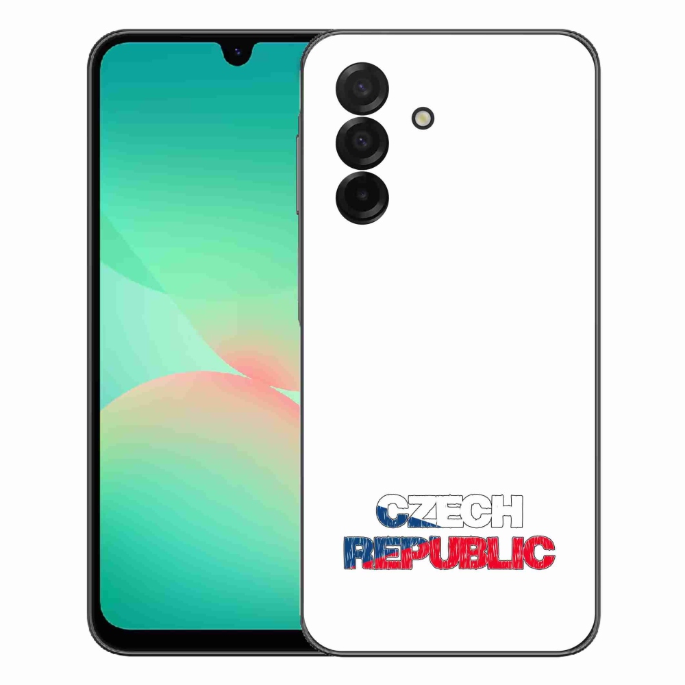 Gelový kryt mmCase na Samsung Galaxy A27 5G - Czech Republic bílé pozadí