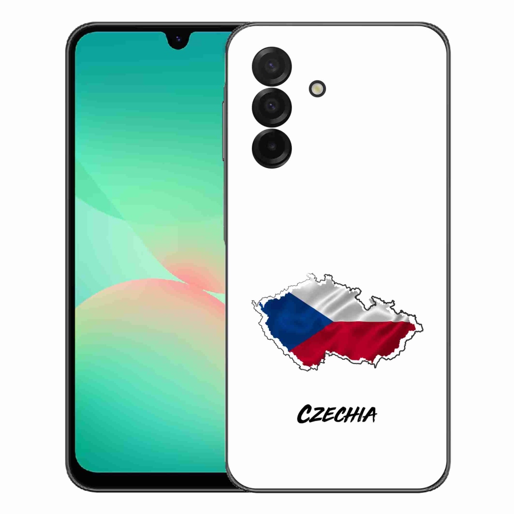 Gelový kryt mmCase na Samsung Galaxy A27 5G - Czechia bílé pozadí