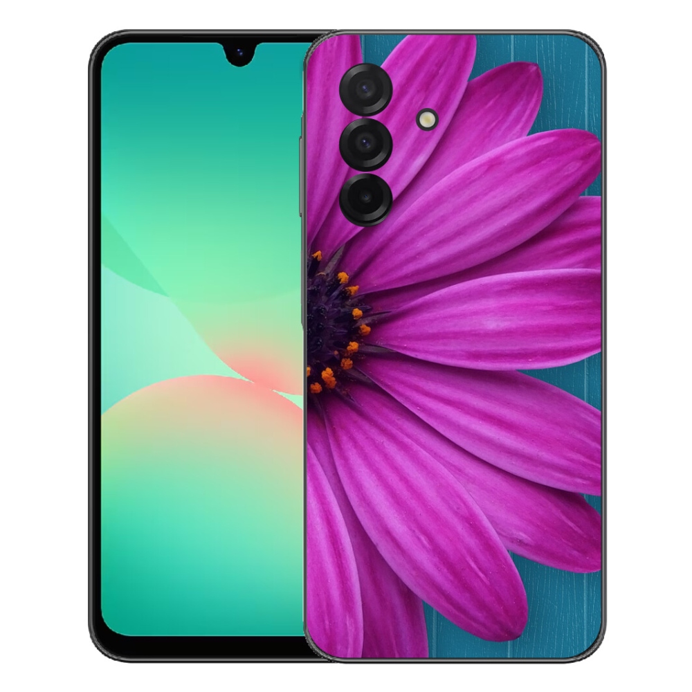 Gelový kryt mmCase na Samsung Galaxy A27 5G - fialová kopretina