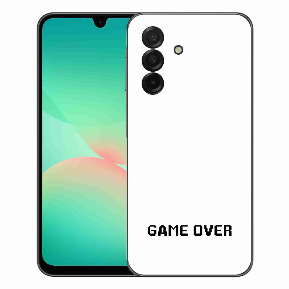 Gelový kryt mmCase na Samsung Galaxy A27 5G - game over bílé pozadí