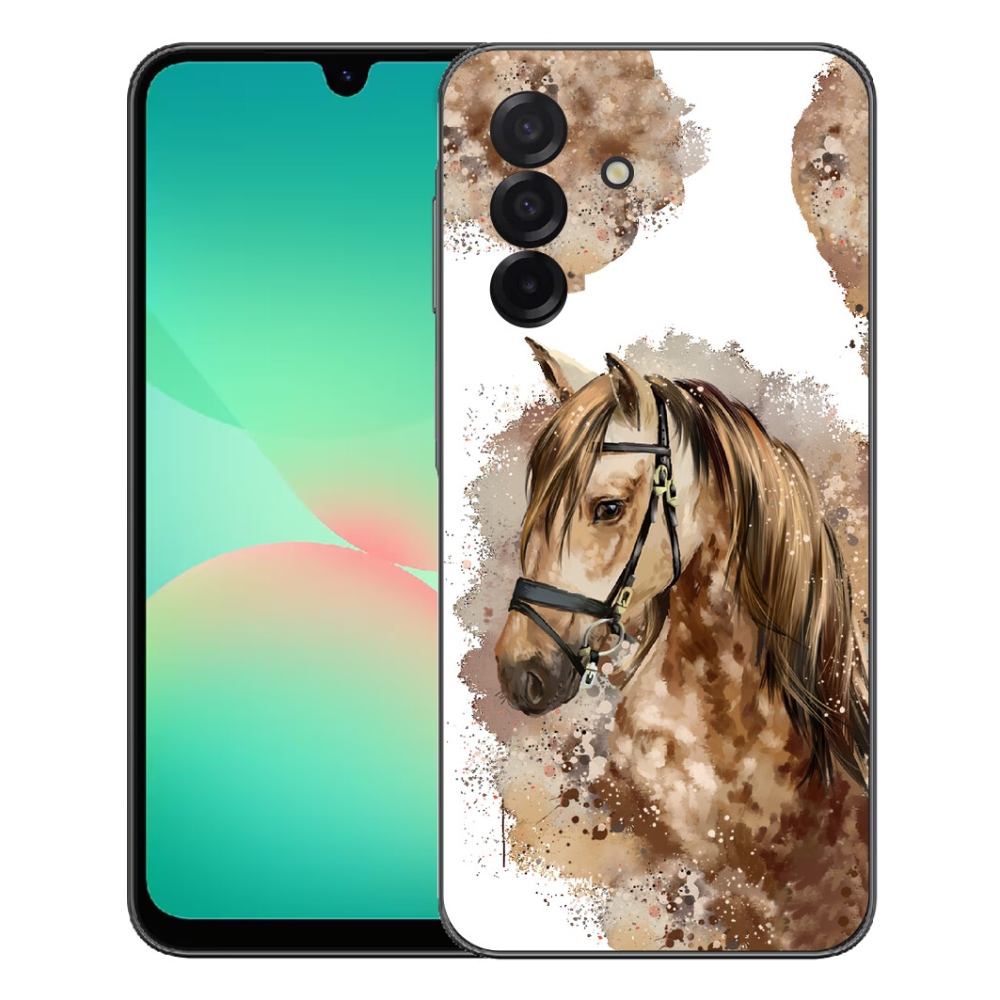 Gelový kryt mmCase na Samsung Galaxy A27 5G - hnědý kreslený kůň