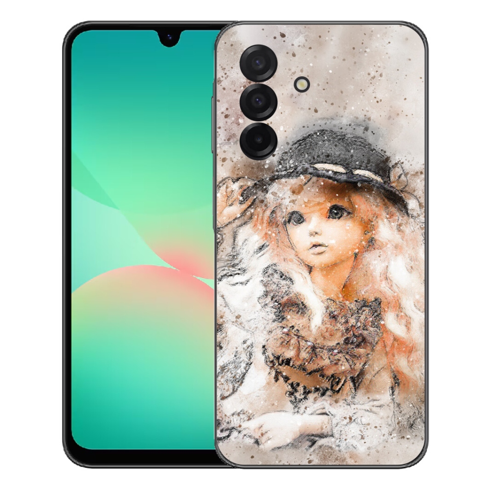 Gelový kryt mmCase na Samsung Galaxy A27 5G - holčička s kloboukem