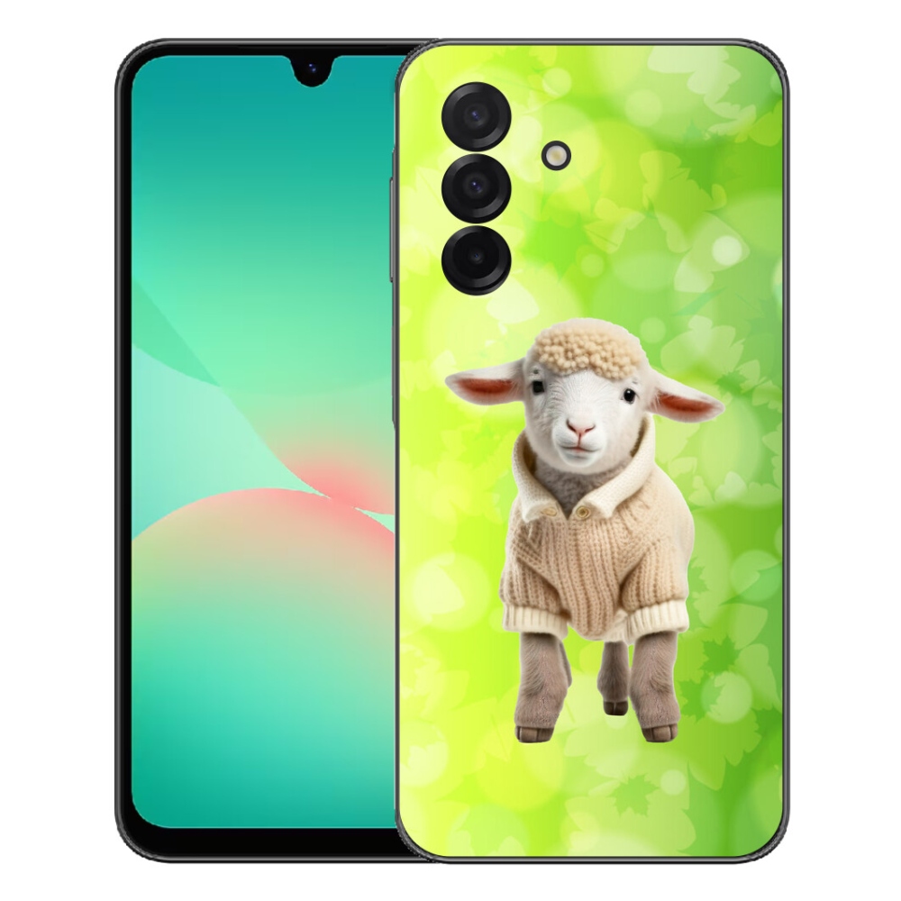 Gelový kryt mmCase na Samsung Galaxy A27 5G - jehně ve svetru