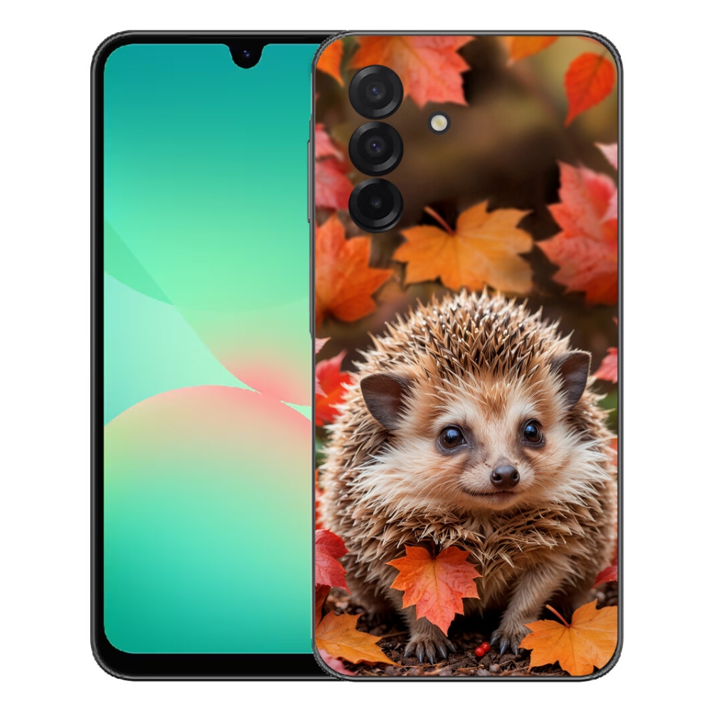 Gelový kryt mmCase na Samsung Galaxy A27 5G - ježek v listí