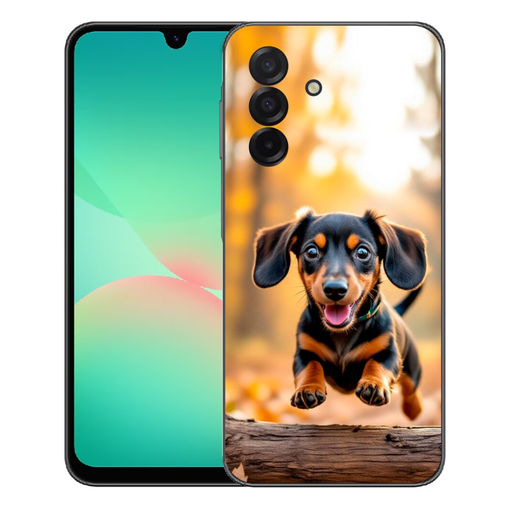 Gelový kryt mmCase na Samsung Galaxy A27 5G - jezevčík 2