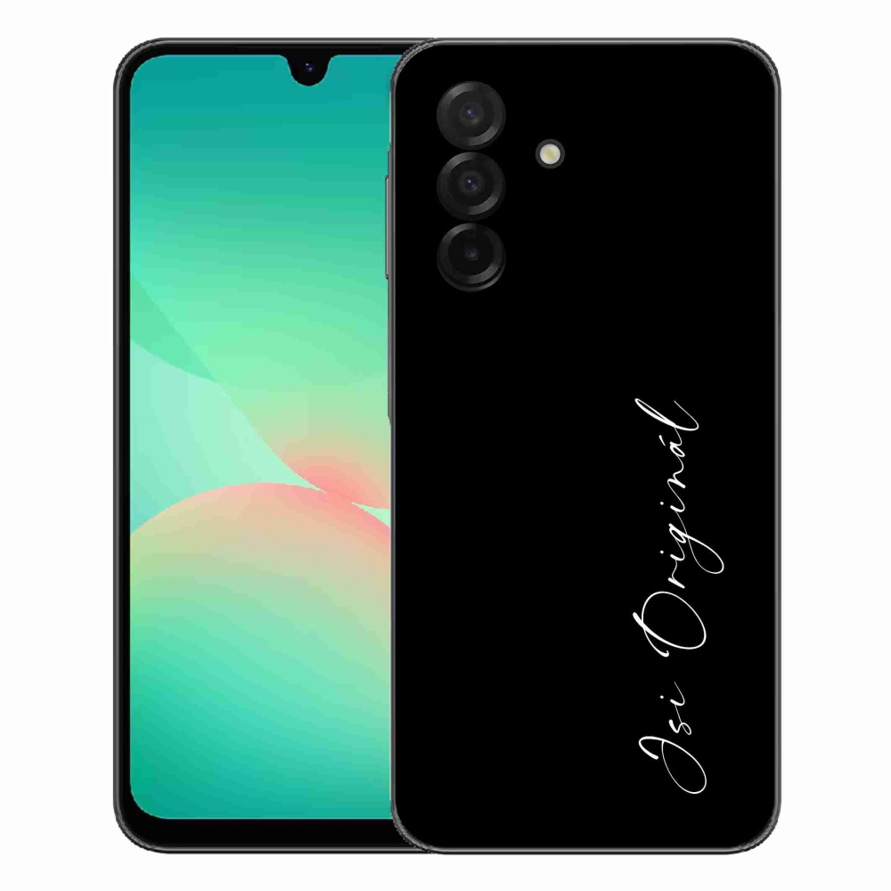Gelový kryt mmCase na Samsung Galaxy A27 5G - jsi originál černé pozadí