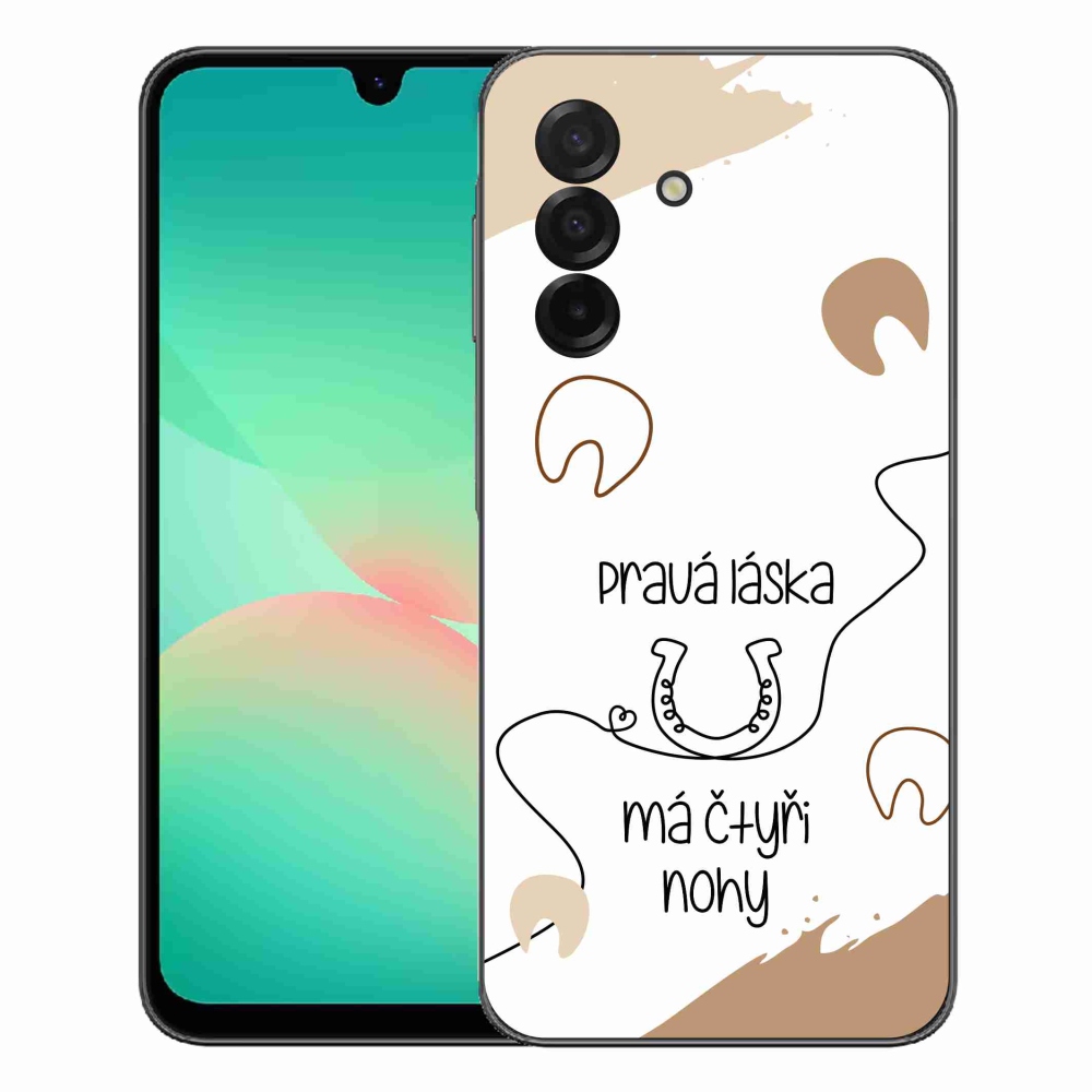 Gelový kryt mmCase na Samsung Galaxy A27 5G - koňský motiv bílé pozadí