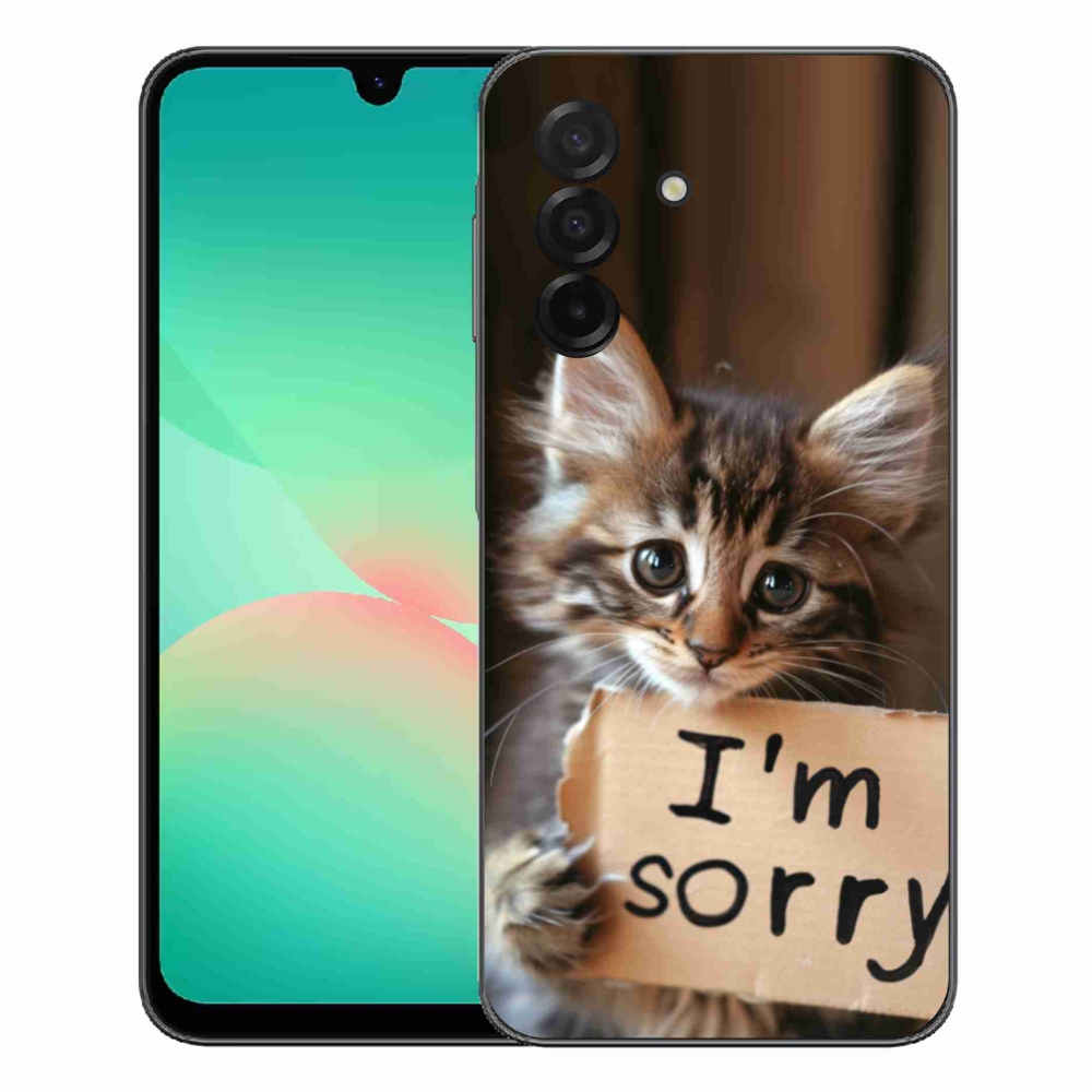 Gelový kryt mmCase na Samsung Galaxy A27 5G - kočíčí omluva