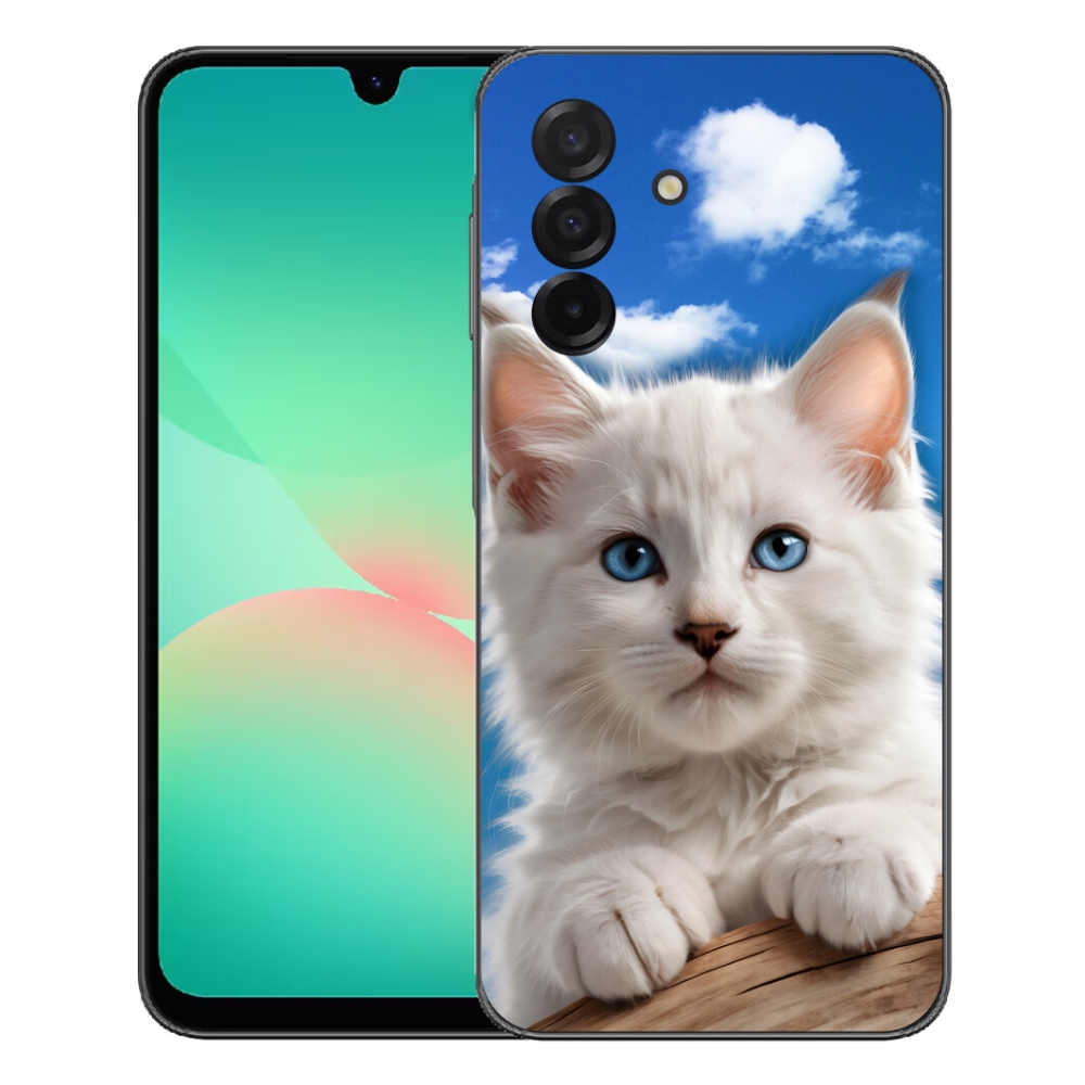 Gelový kryt mmCase na Samsung Galaxy A27 5G - kotě a oblaka