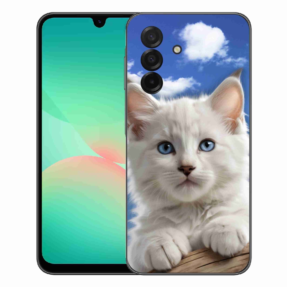 Gelový kryt mmCase na Samsung Galaxy A27 5G - kotě a oblaka