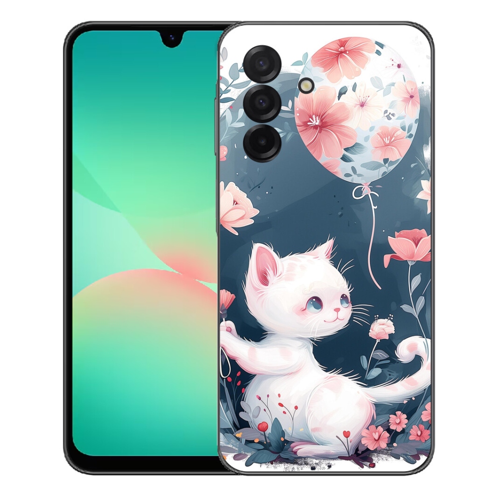 Gelový kryt mmCase na Samsung Galaxy A27 5G - kotě s balónkem