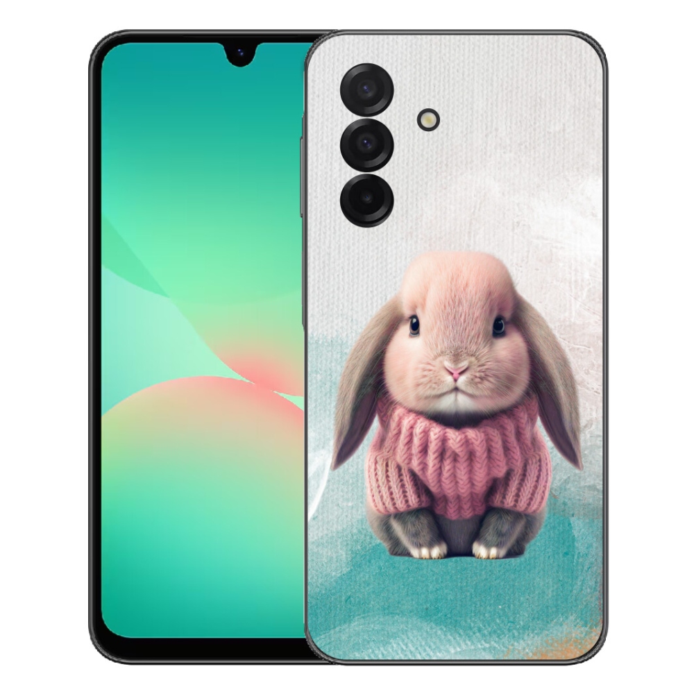Gelový kryt mmCase na Samsung Galaxy A27 5G - králíček ve svetru