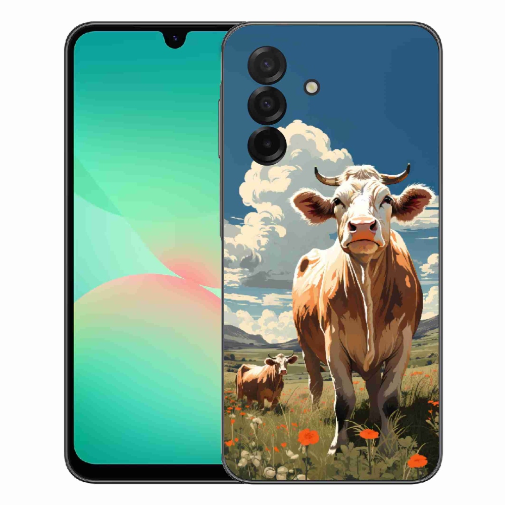 Gelový kryt mmCase na Samsung Galaxy A27 5G - krávy na louce