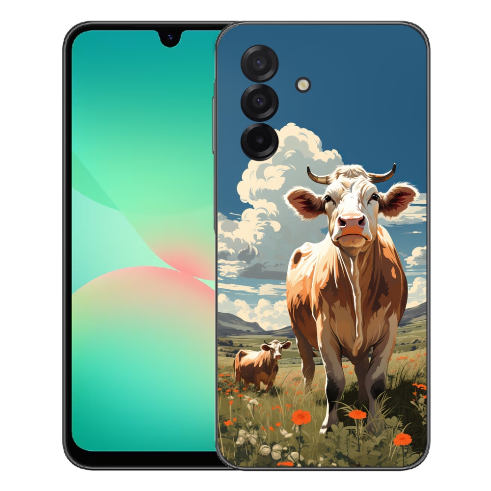 Gelový kryt mmCase na Samsung Galaxy A27 5G - krávy na louce