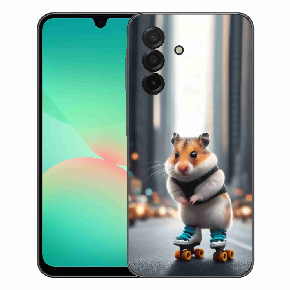 Gelový kryt mmCase na Samsung Galaxy A27 5G - křeček na bruslích