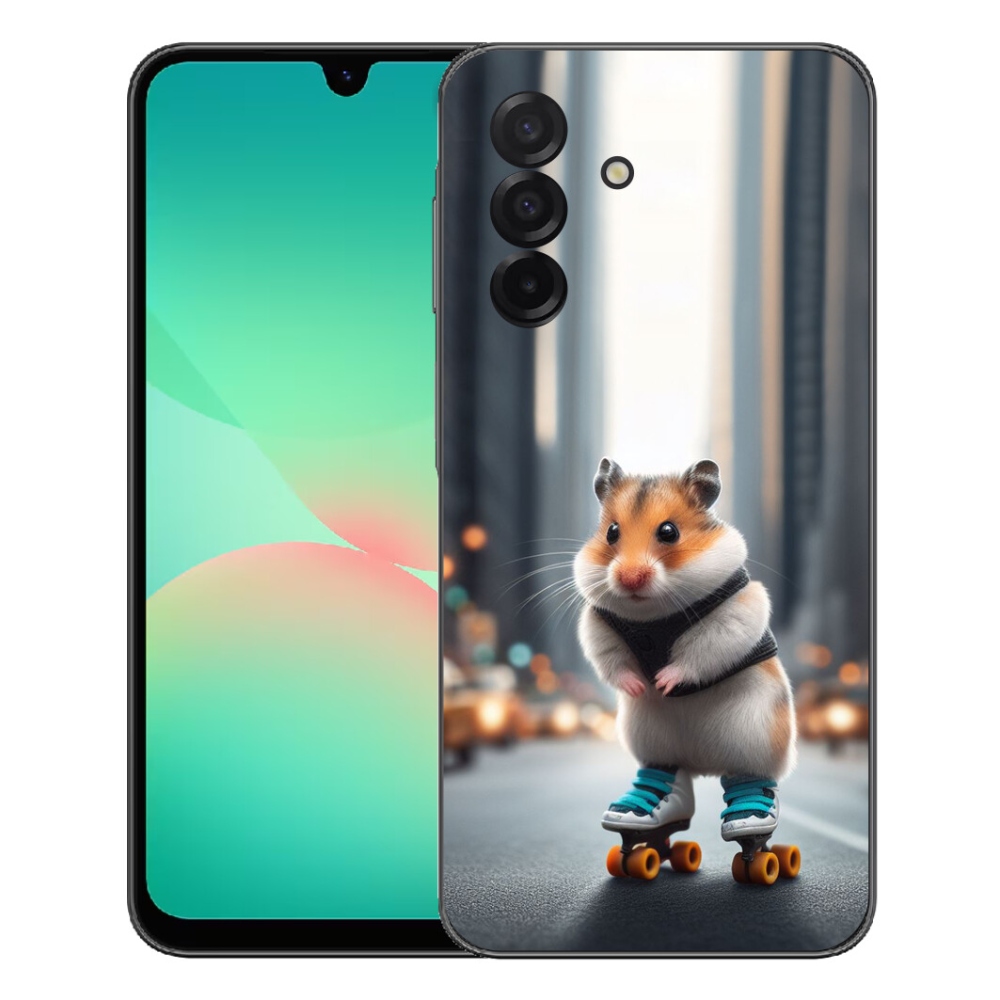 Gelový kryt mmCase na Samsung Galaxy A27 5G - křeček na bruslích