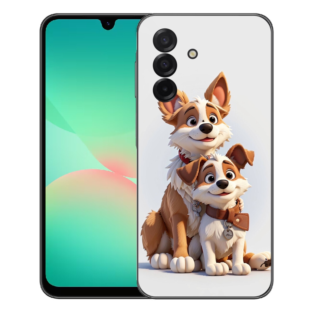 Gelový kryt mmCase na Samsung Galaxy A27 5G - kreslení psi
