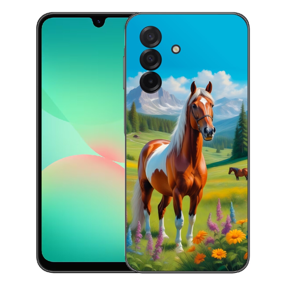 Gelový kryt mmCase na Samsung Galaxy A27 5G - kůň na louce