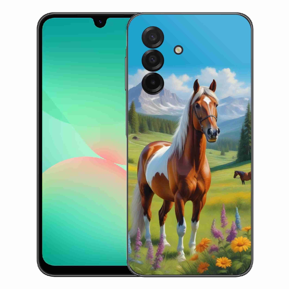 Gelový kryt mmCase na Samsung Galaxy A27 5G - kůň na louce