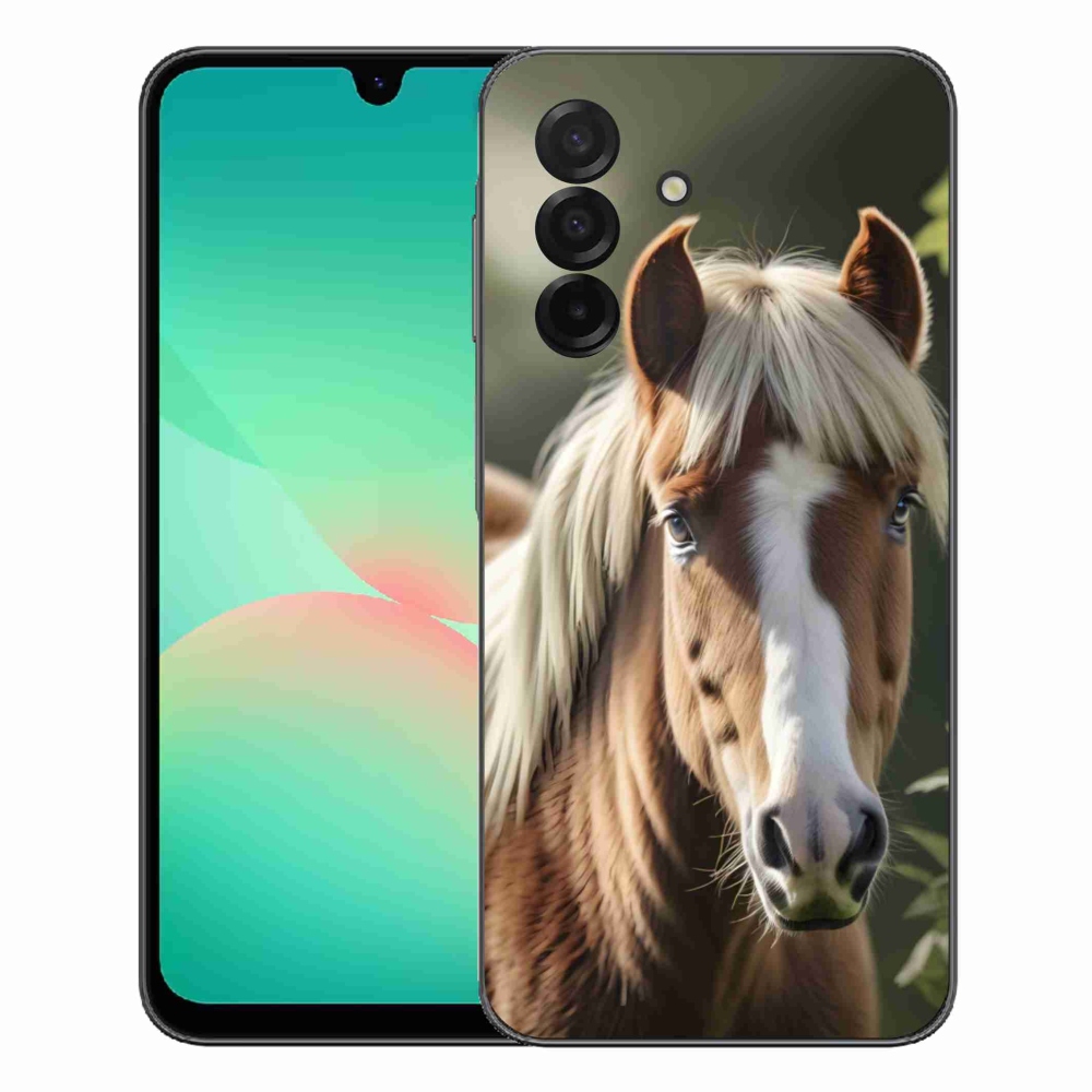 Gelový kryt mmCase na Samsung Galaxy A27 5G - kůň se světlou hřívou