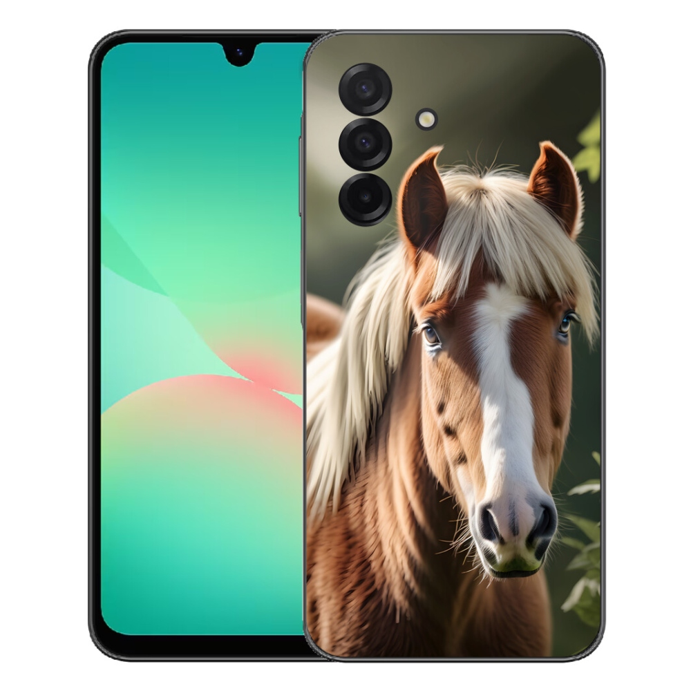 Gelový kryt mmCase na Samsung Galaxy A27 5G - kůň se světlou hřívou