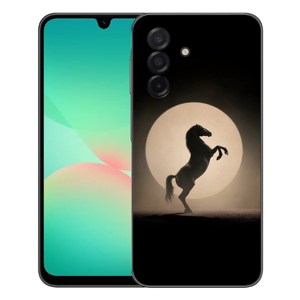 Gelový kryt mmCase na Samsung Galaxy A27 5G - kůň v siluetě