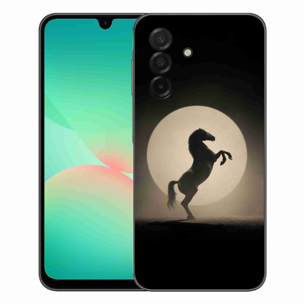 Gelový kryt mmCase na Samsung Galaxy A27 5G - kůň v siluetě