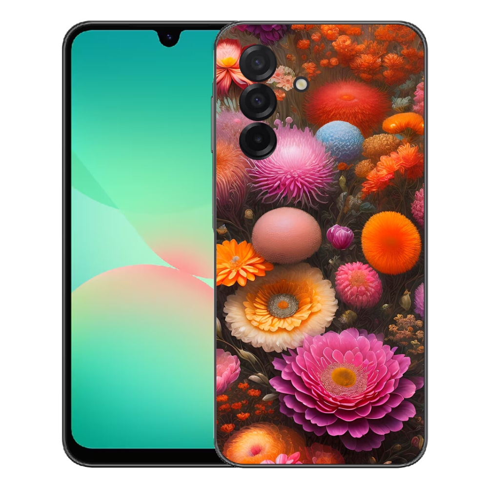 Gelový kryt mmCase na Samsung Galaxy A27 5G - květinová kompozice