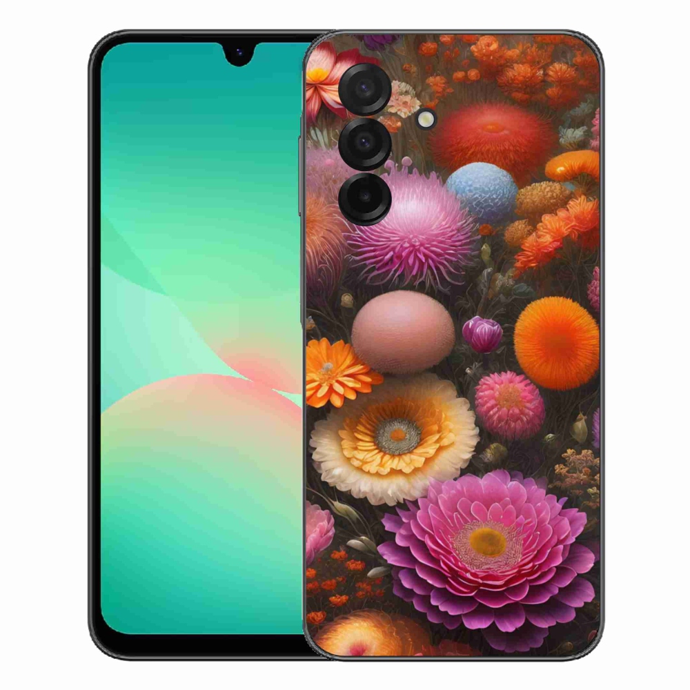 Gelový kryt mmCase na Samsung Galaxy A27 5G - květinová kompozice
