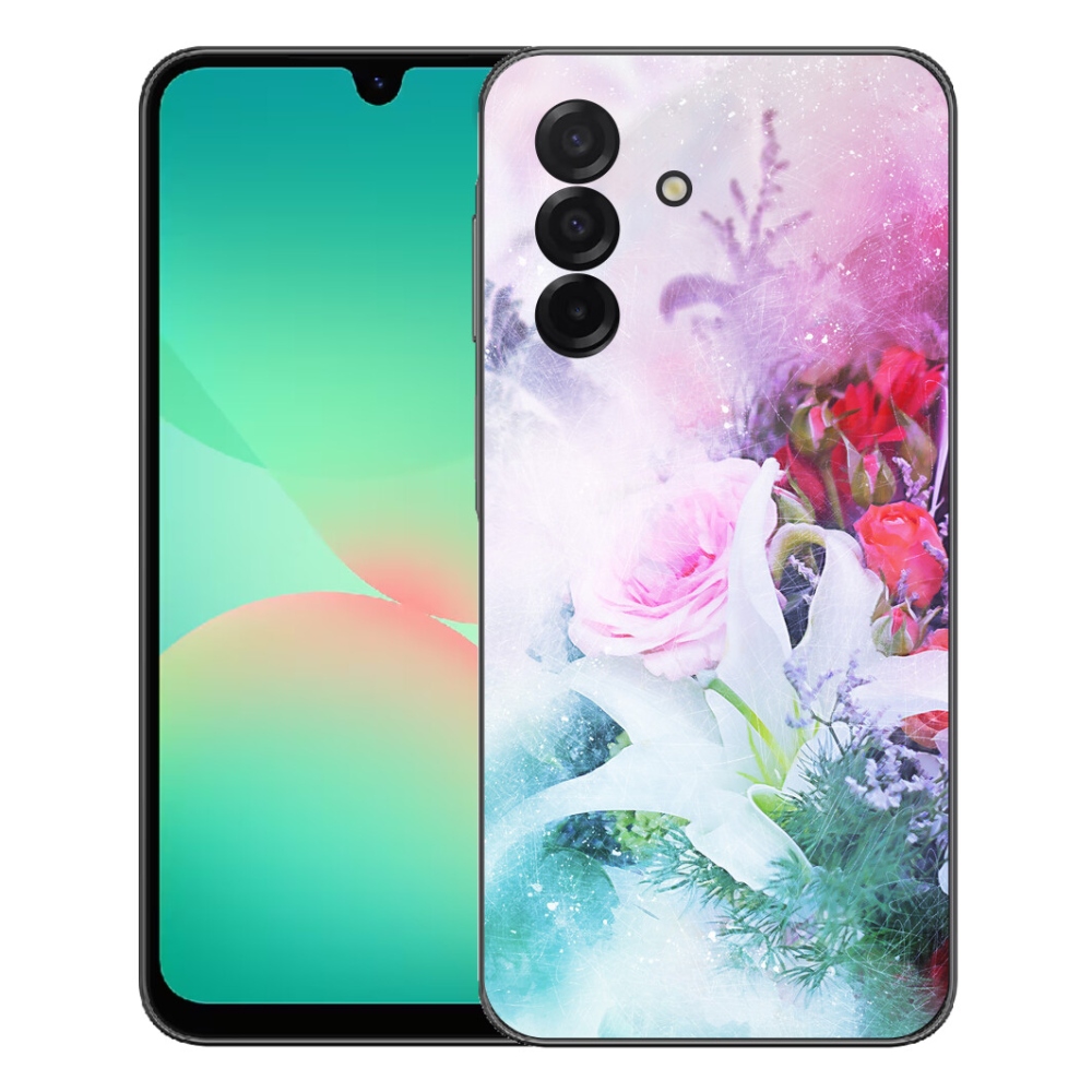 Gelový kryt mmCase na Samsung Galaxy A27 5G - květiny 4