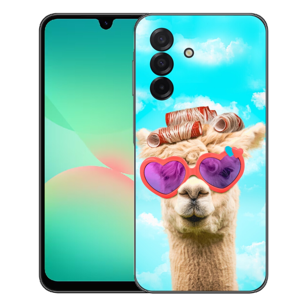 Gelový kryt mmCase na Samsung Galaxy A27 5G - lama s brýlemi