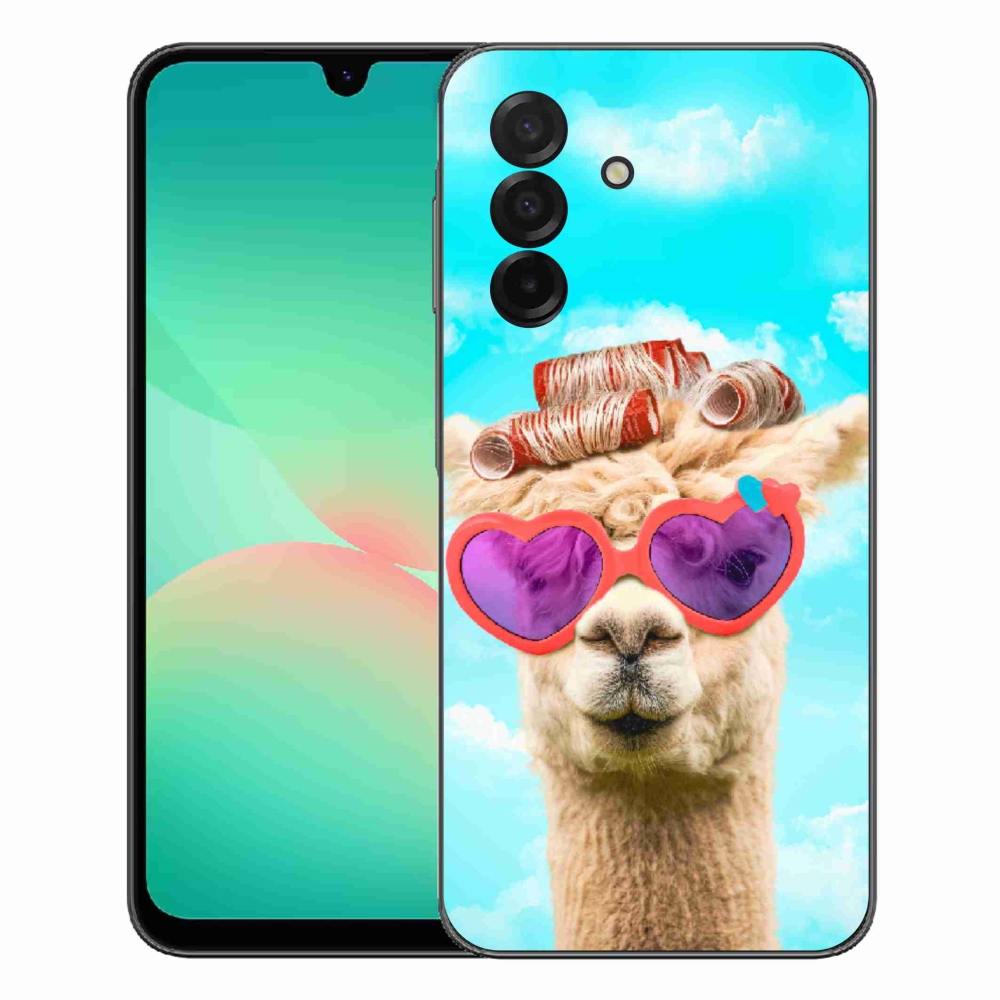 Gelový kryt mmCase na Samsung Galaxy A27 5G - lama s brýlemi