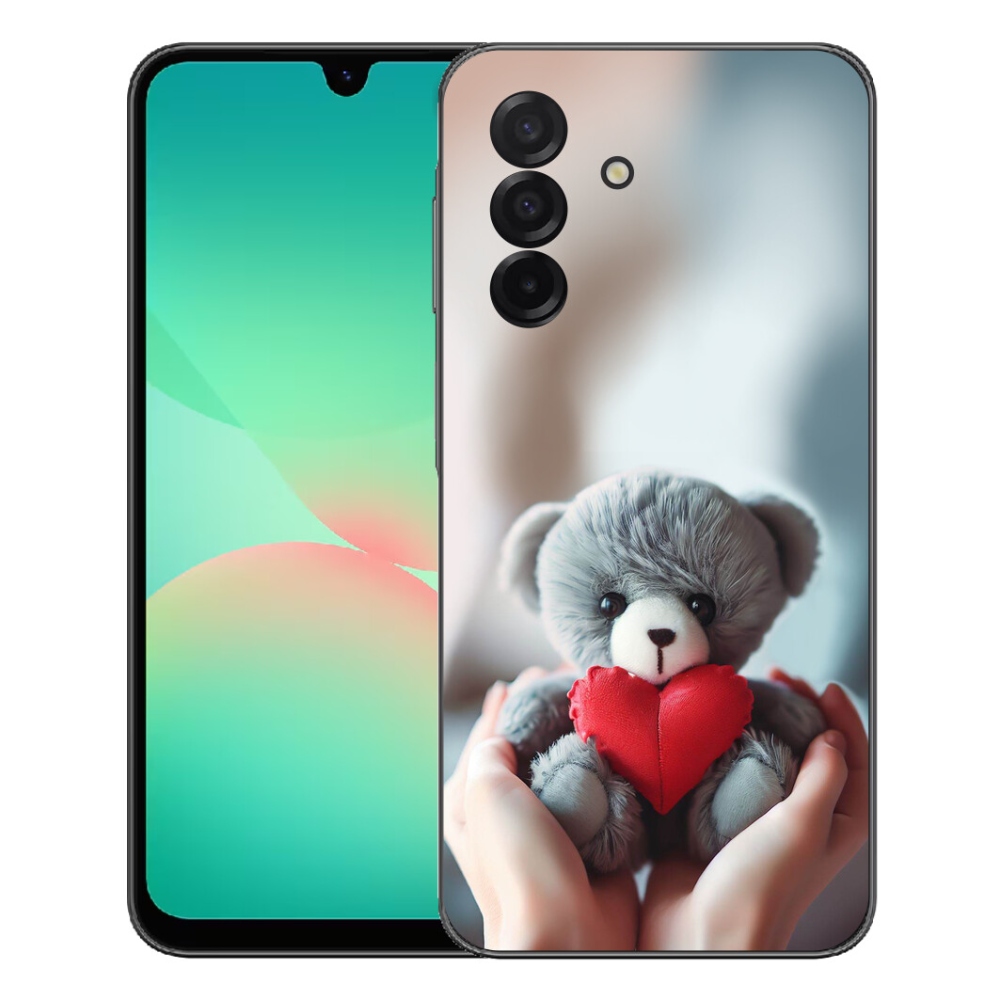 Gelový kryt mmCase na Samsung Galaxy A27 5G - medvídek pro zamilované