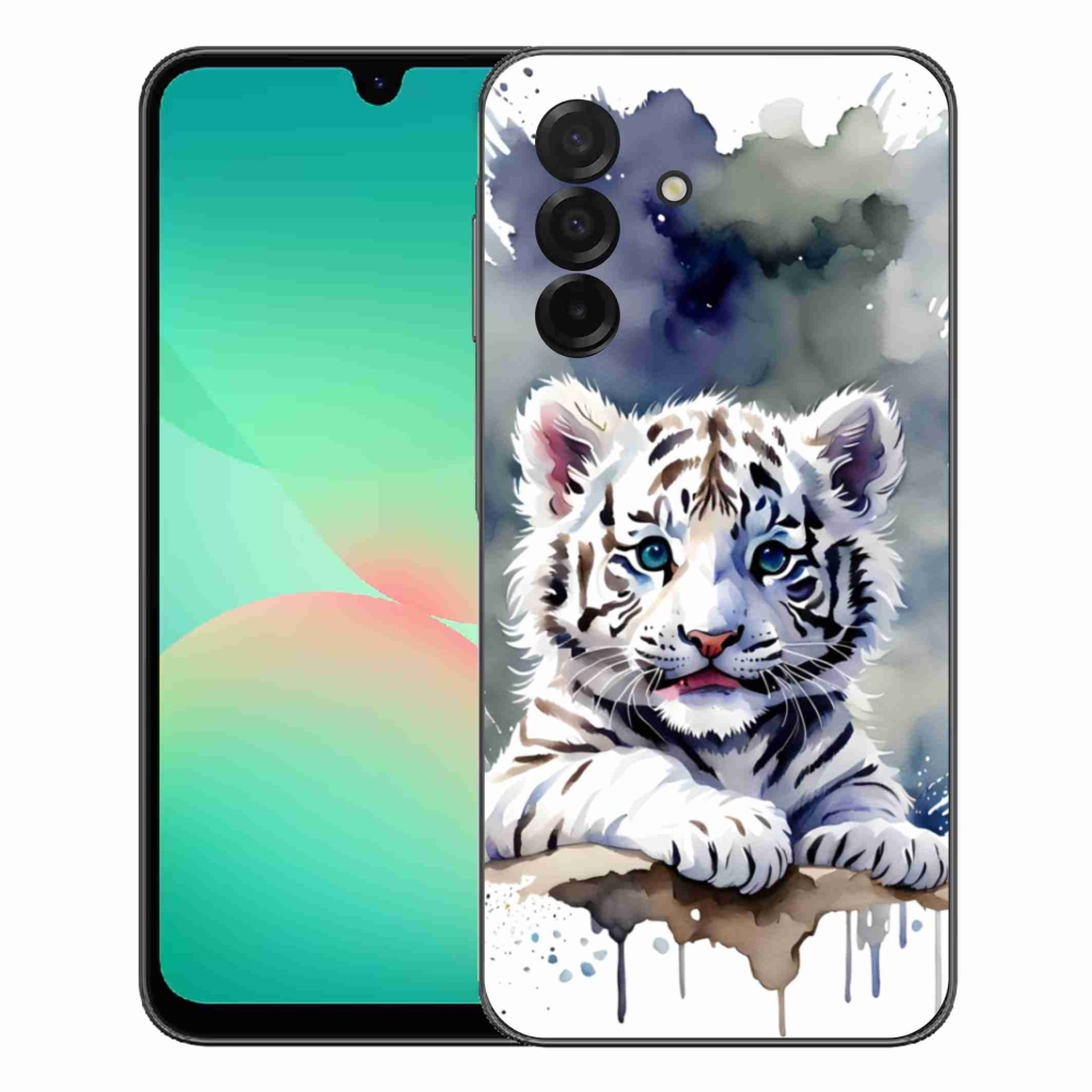 Gelový kryt mmCase na Samsung Galaxy A27 5G - mládě bílého tygra