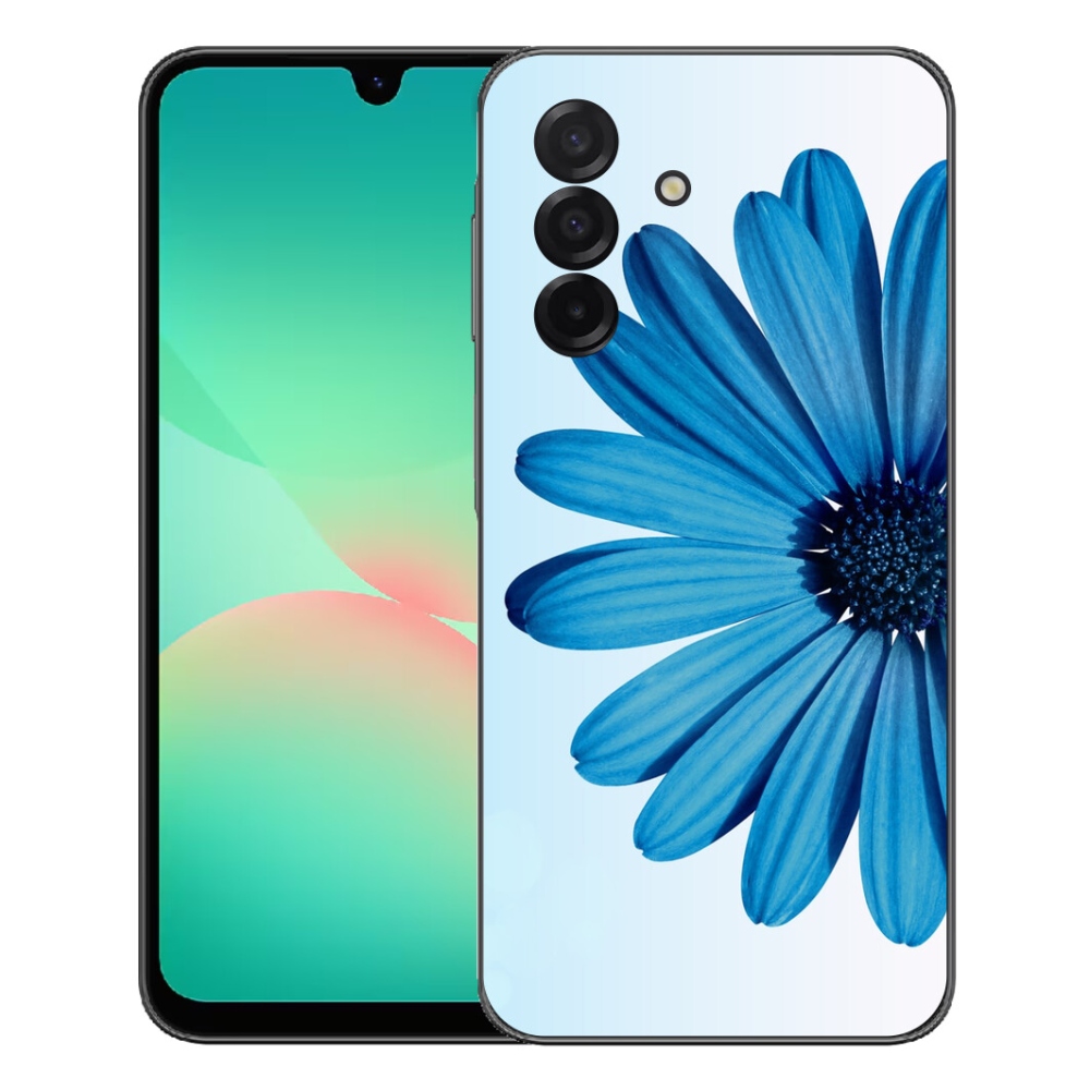 Gelový kryt mmCase na Samsung Galaxy A27 5G - modrá kopretina
