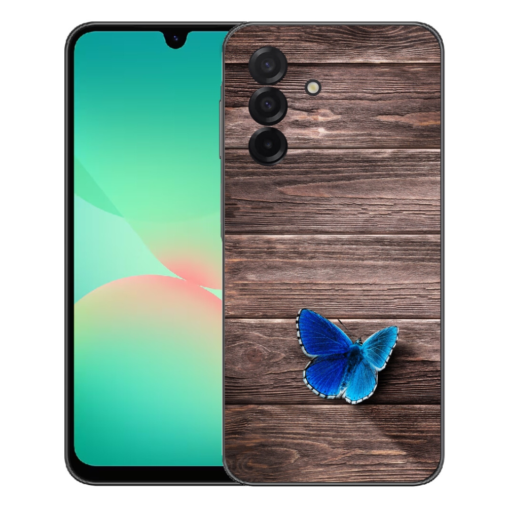 Gelový kryt mmCase na Samsung Galaxy A27 5G - modrý motýl 1