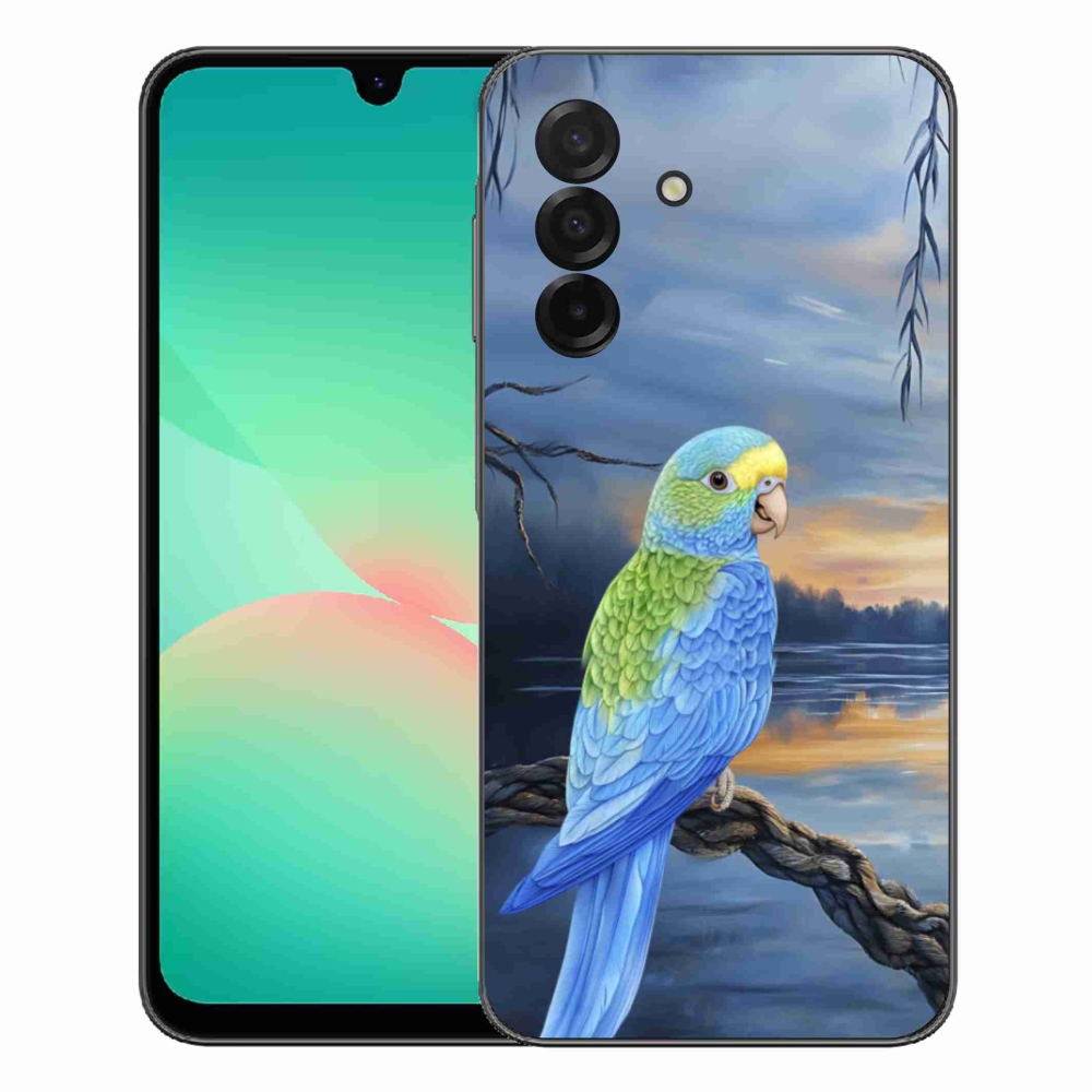 Gelový kryt mmCase na Samsung Galaxy A27 5G - modrý papoušek