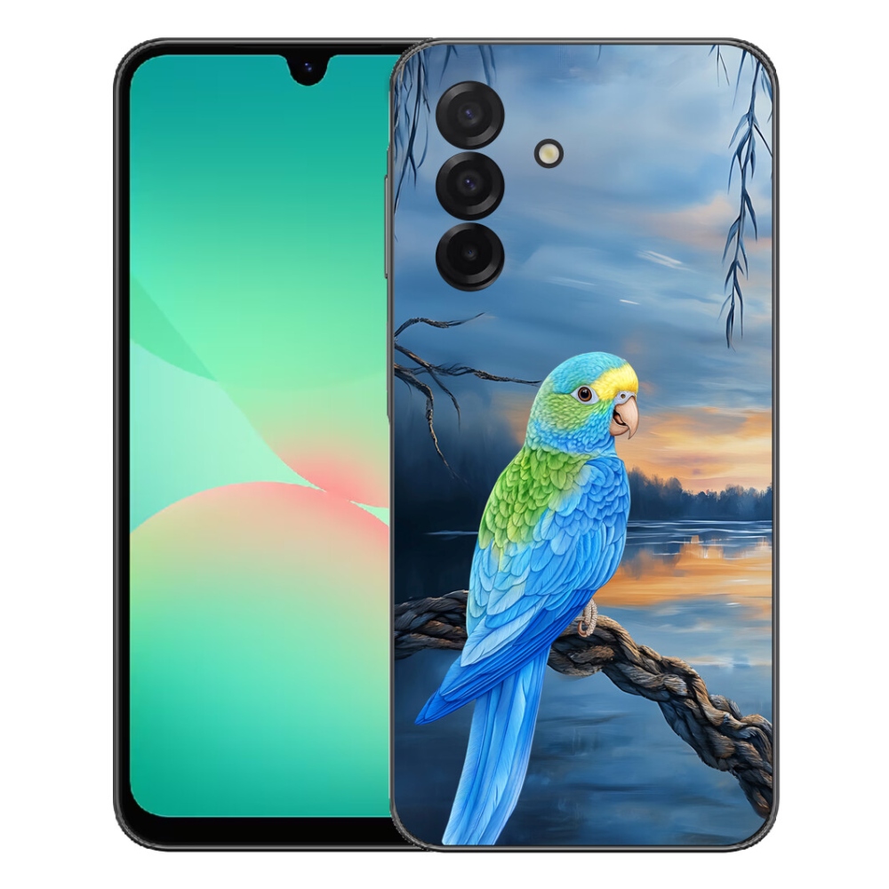 Gelový kryt mmCase na Samsung Galaxy A27 5G - modrý papoušek