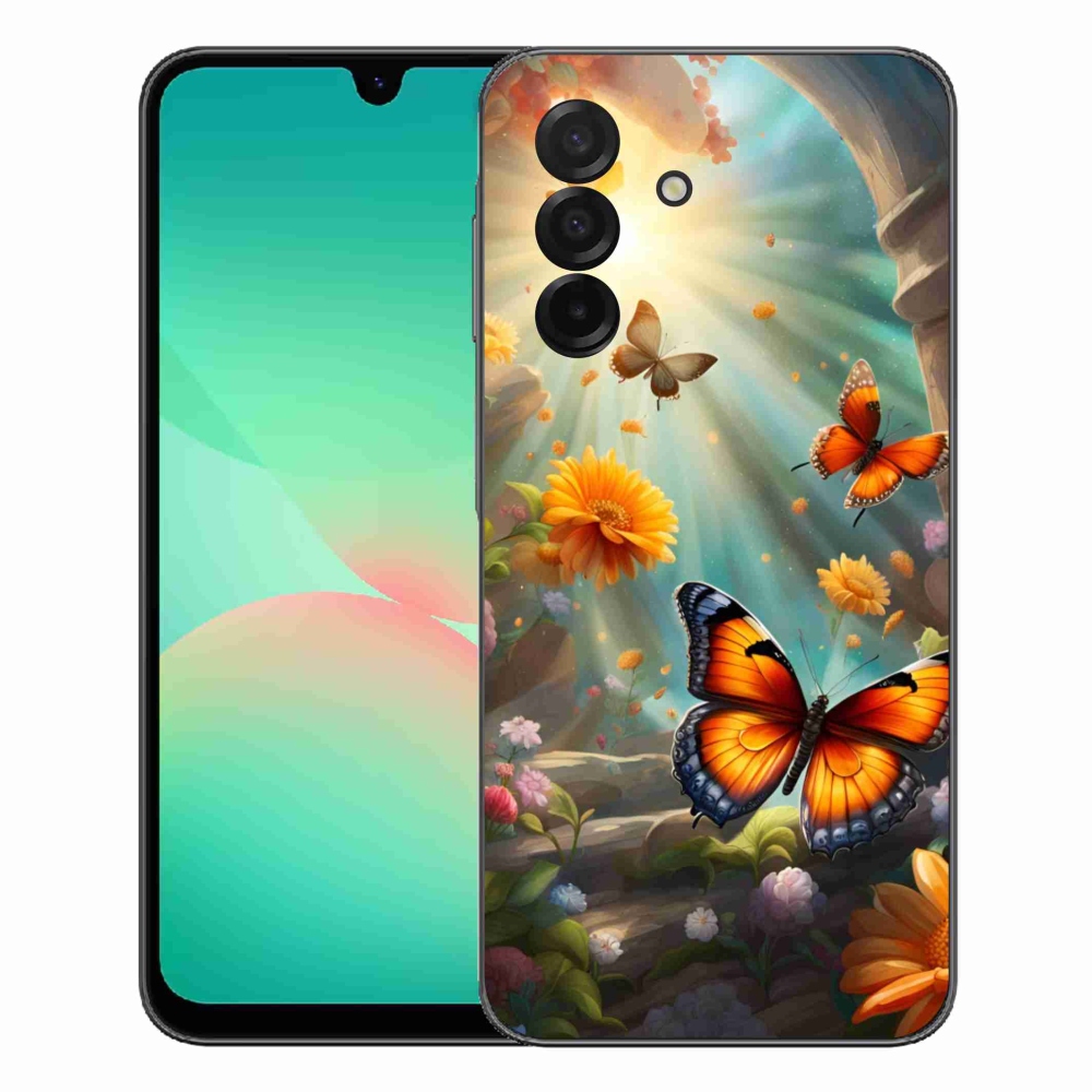 Gelový kryt mmCase na Samsung Galaxy A27 5G - motýlí zahrada 2