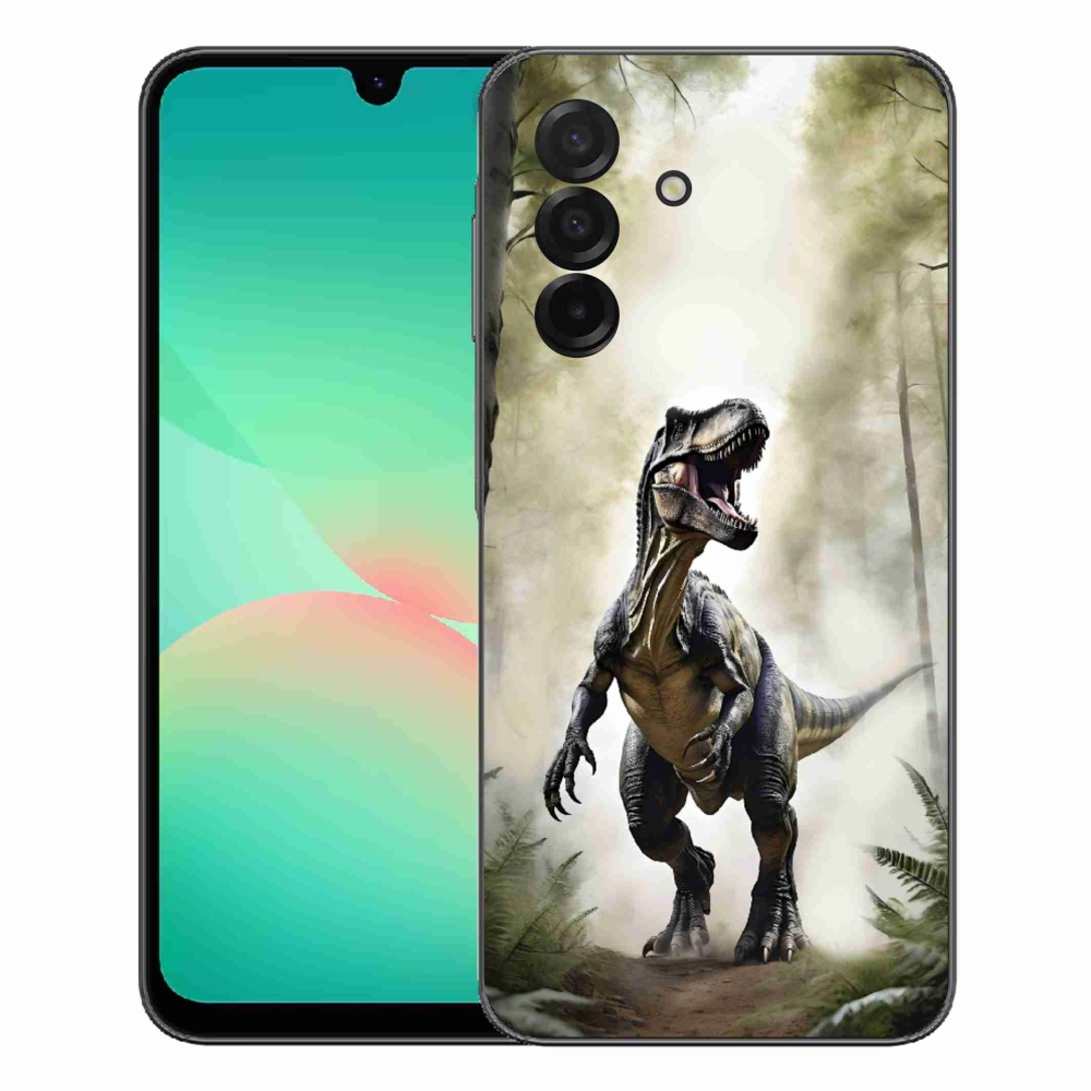 Gelový kryt mmCase na Samsung Galaxy A27 5G - naštvaný T-Rex