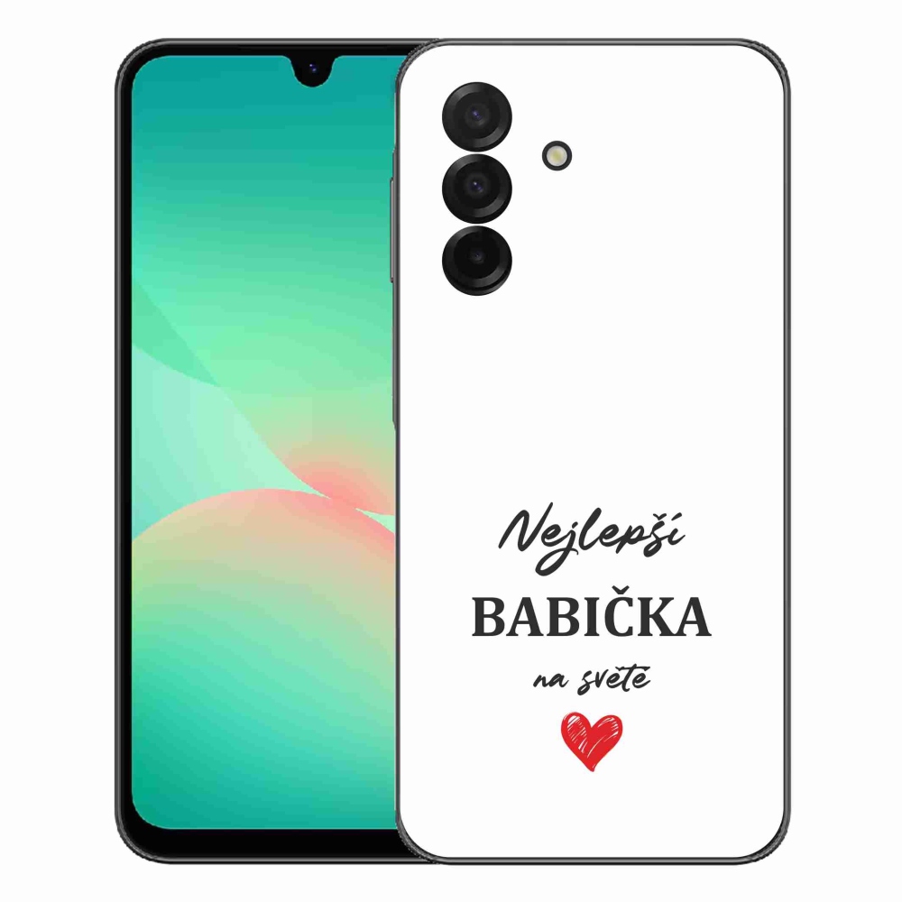 Gelový kryt mmCase na Samsung Galaxy A27 5G - nejlepší babička 1 bílé pozadí