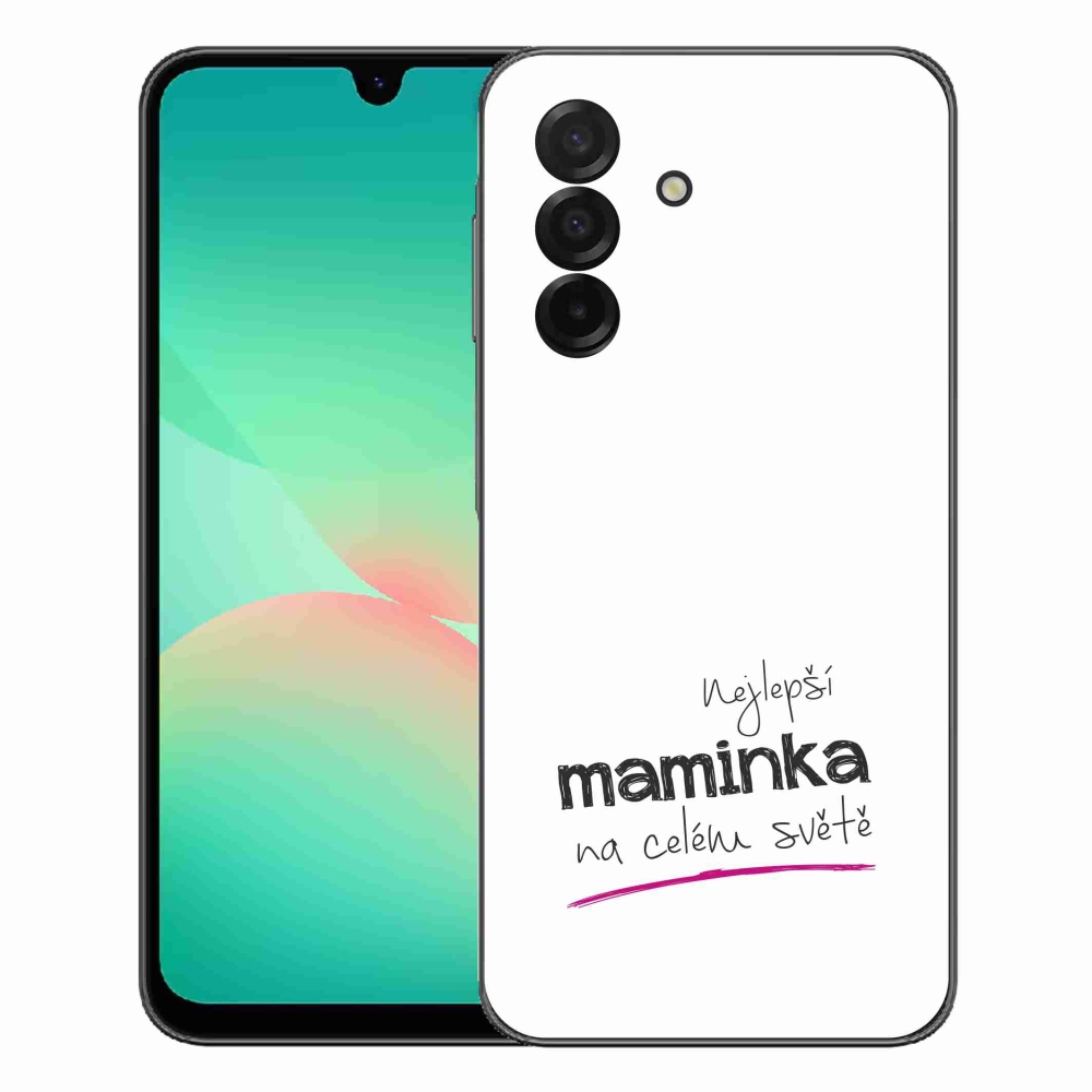 Gelový kryt mmCase na Samsung Galaxy A27 5G - nejlepší maminka 4 bílé pozadí