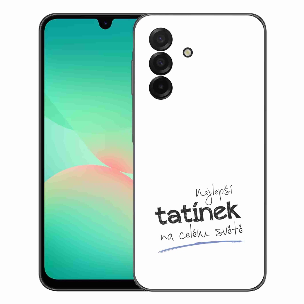 Gelový kryt mmCase na Samsung Galaxy A27 5G - nejlepší tatínek 4 bílé pozadí