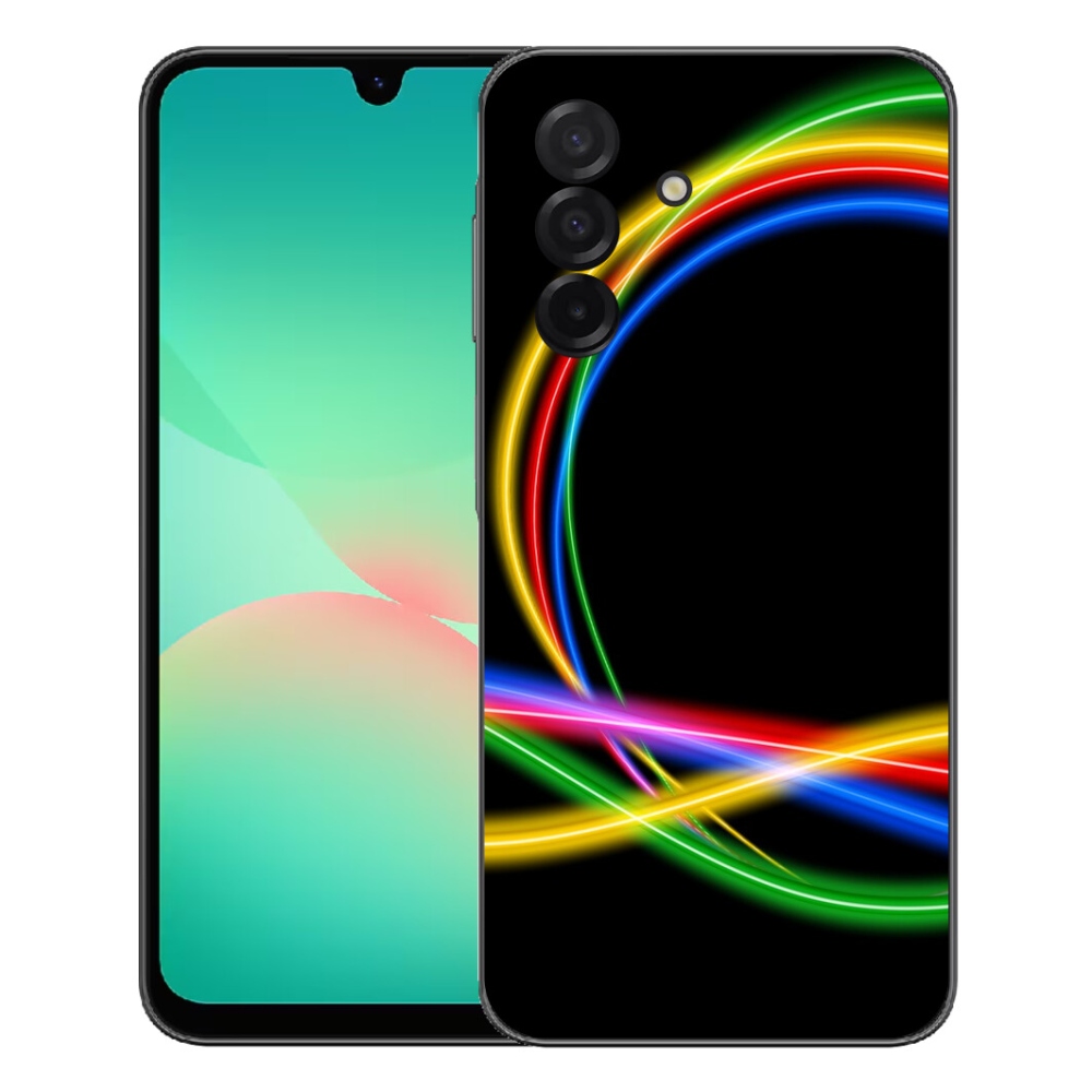 Gelový kryt mmCase na Samsung Galaxy A27 5G - neonové kruhy