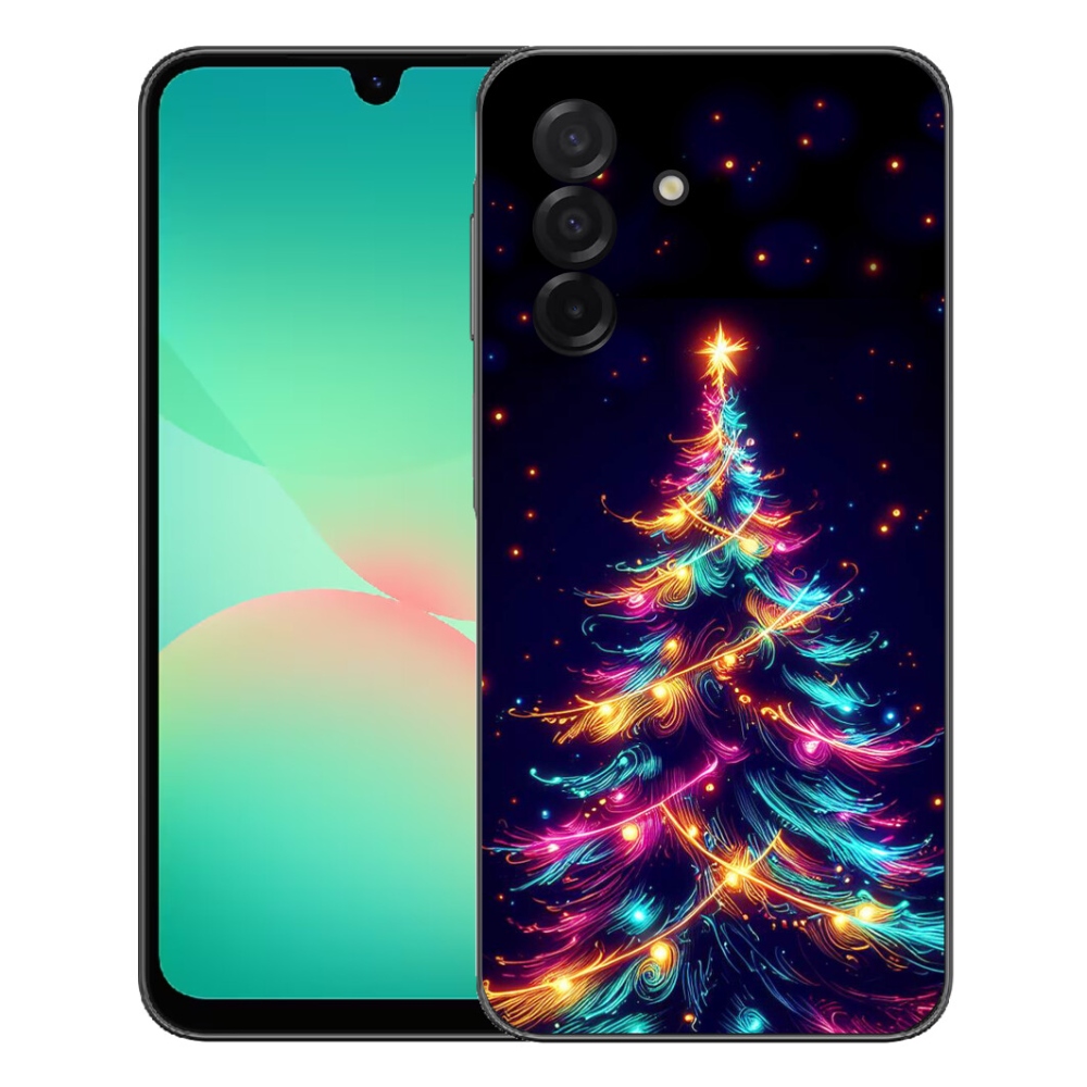 Gelový kryt mmCase na Samsung Galaxy A27 5G - neonový vánoční stromek