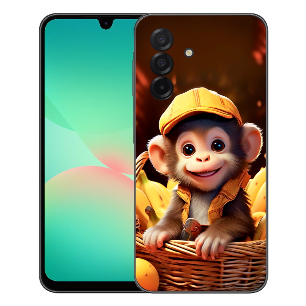 Gelový kryt mmCase na Samsung Galaxy A27 5G - opice v košíku