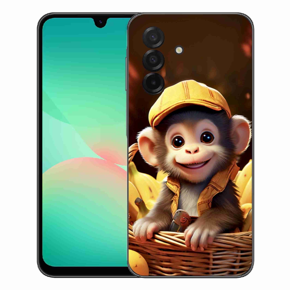 Gelový kryt mmCase na Samsung Galaxy A27 5G - opice v košíku