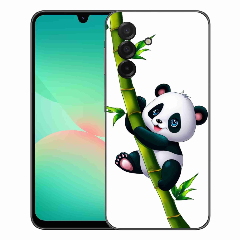 Gelový kryt mmCase na Samsung Galaxy A27 5G - panda na bambusu